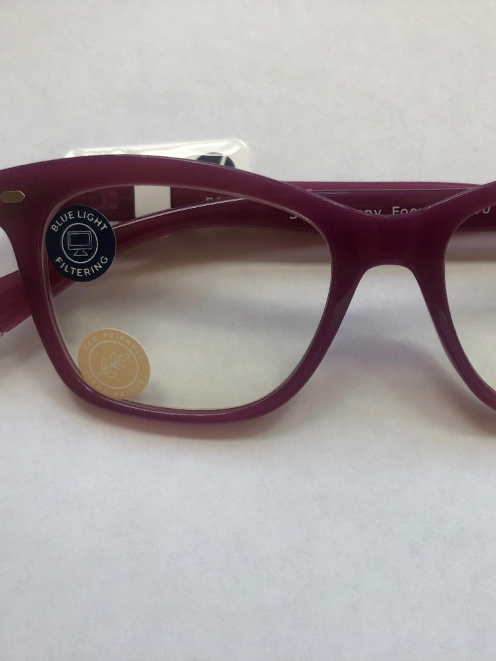 NEW Peepers Poppy Berry Light Filtering Glasses +1.00